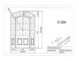 custom door cad drawing