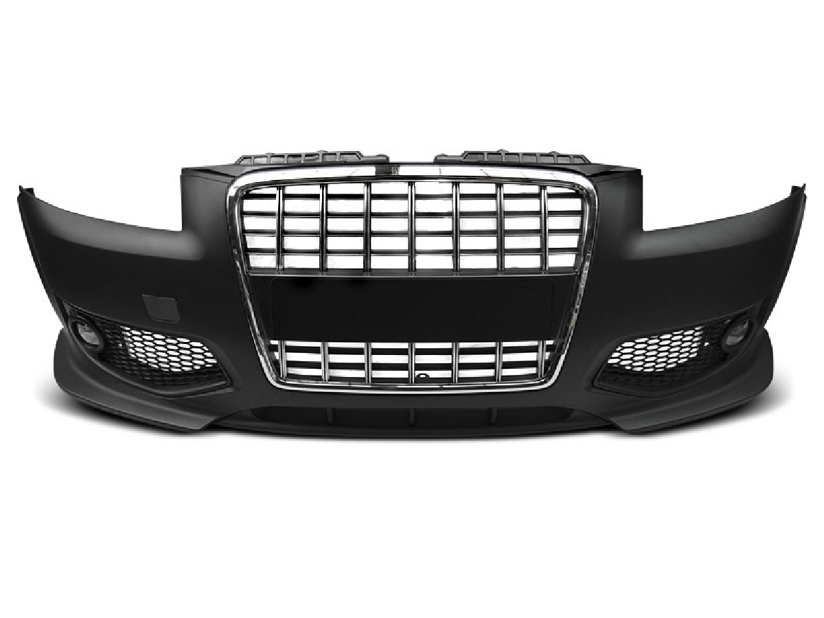 FRONT BUMPER SPORT CHROME BLACK fits AUDI A3 06.05-04.08