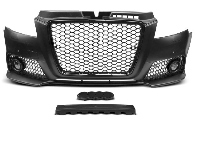 FRONT BUMPER SPORT BLACK PDC fits AUDI A3 08-12