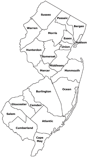 New Jersey Map Counties - Retha Charmane