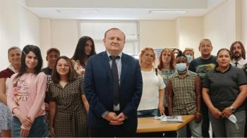 Miguel Ángel Redondo ha visitado un curso para personas transexuales y transgénero desempleadas 