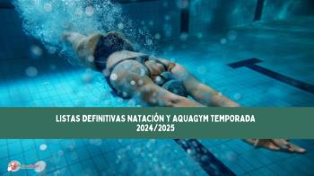 Están disponibles las de natación y aquagym