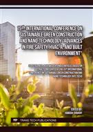 15th International Conference on Sustainable Green Construction and Nano-Technology "Advances in Fire Safety, HVAC-R, and Built Environment"