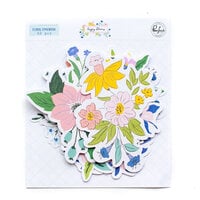 Pinkfresh Studio - Happy Blooms Collection - Floral Ephemera Pack