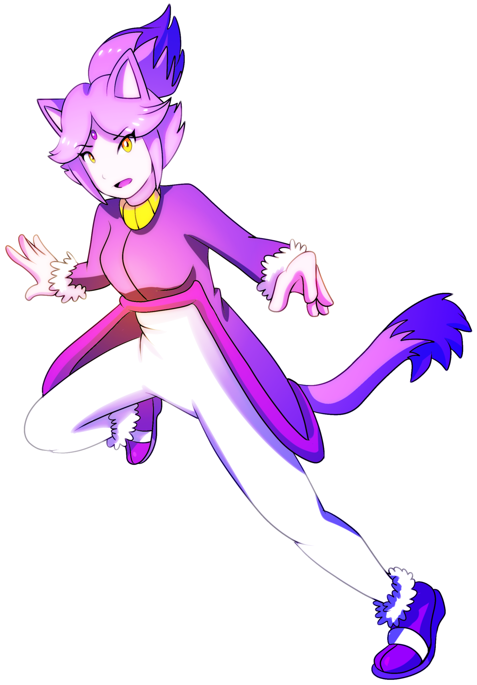 Blaze The Cat Gijinka Sonic The Hedgehog Png Image Transparent Png ...