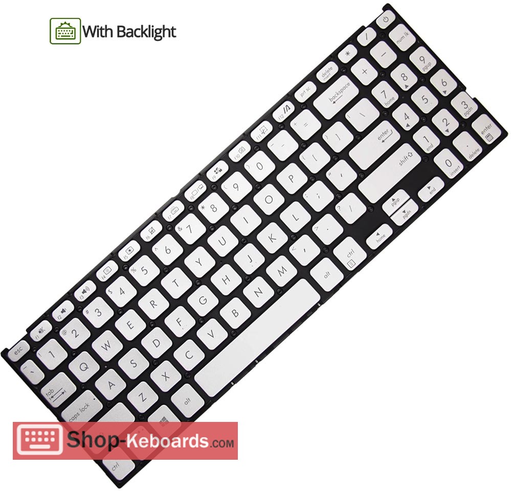 Asus P1510CDA Keyboard replacement