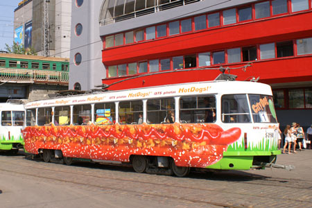 Riga Trams - Photo: © Ian Boyle, August 13th 2007 - Simplon Postcards - www.simplonpc.co.uk