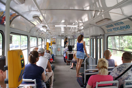 Riga Trams - Photo: © Ian Boyle, August 13th 2007 - Simplon Postcards - www.simplonpc.co.uk