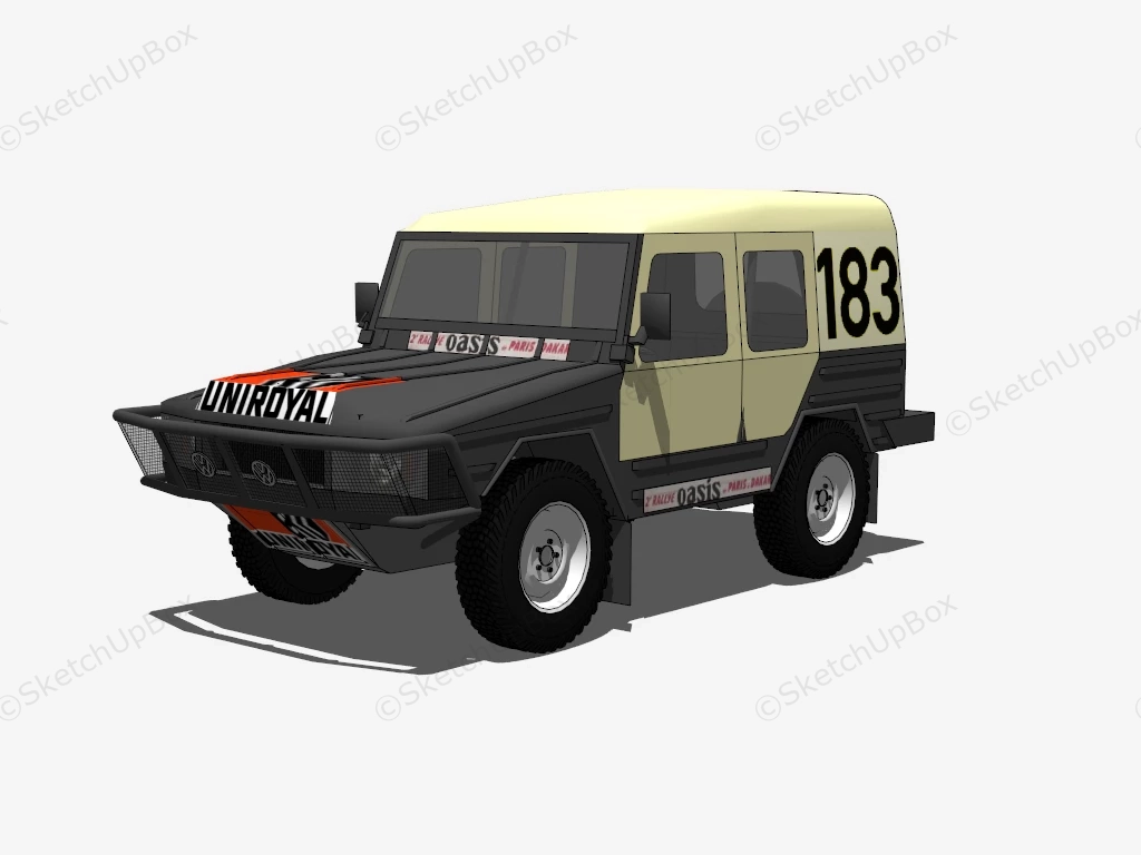 Volkswagen Iltis Rallye Oasis SketchUp 3D Model .skp File Download ...