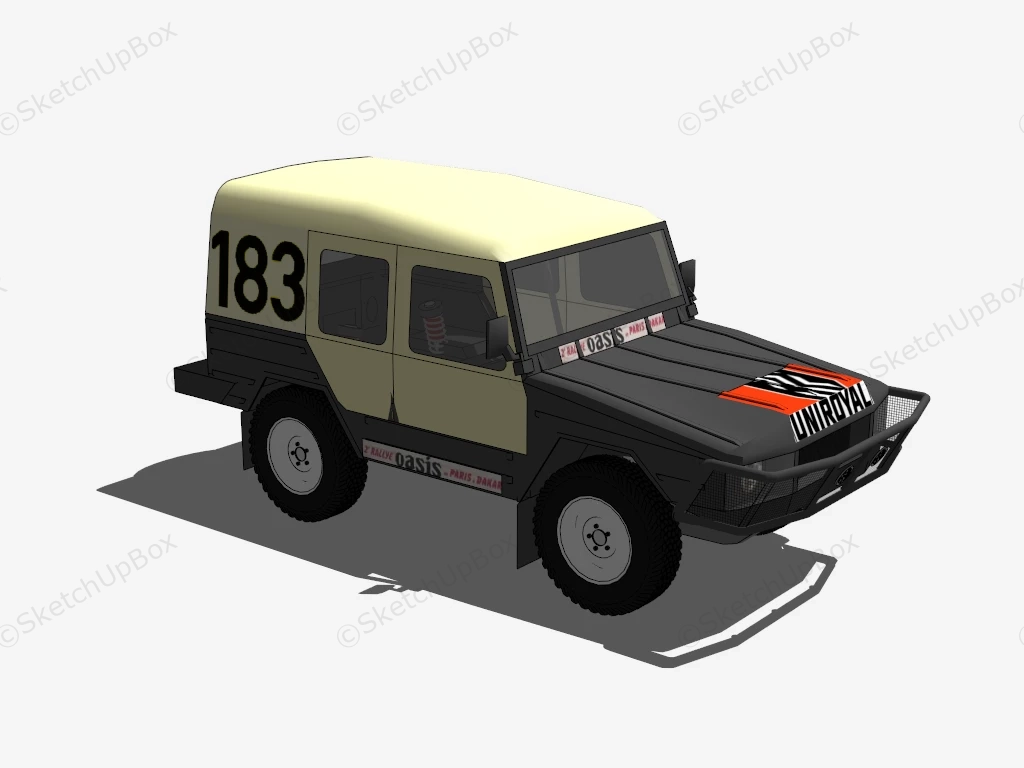 Volkswagen Iltis Rallye Oasis SketchUp 3D Model .skp File Download ...