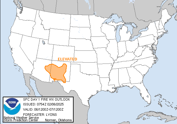 Day 1 Fire Weather Outlook