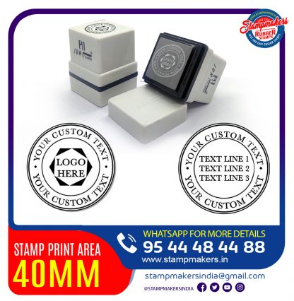 Address Stamp 40X40 mm