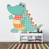 Autocollant Stickers enfant crocodile