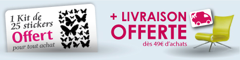 livraison OFFERTE Dès 49€ d'achat