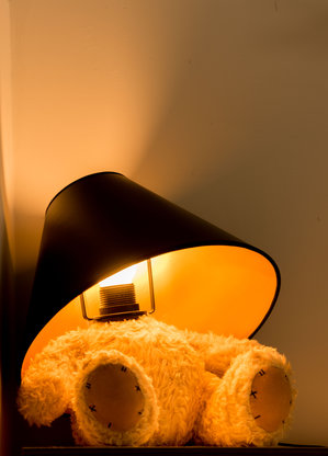 Teddy Lamp Black Shade