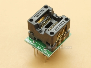 SOIC16 - 1.27mm - Body 3.9mm - ZIF Socket