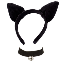 Cat Ear Headband & Collar Set