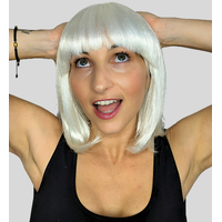 Deluxe Bob Wig - White