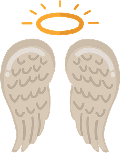 angel wings, halo, heavenly symbols, spiritual imagery, Angel Halo PNG