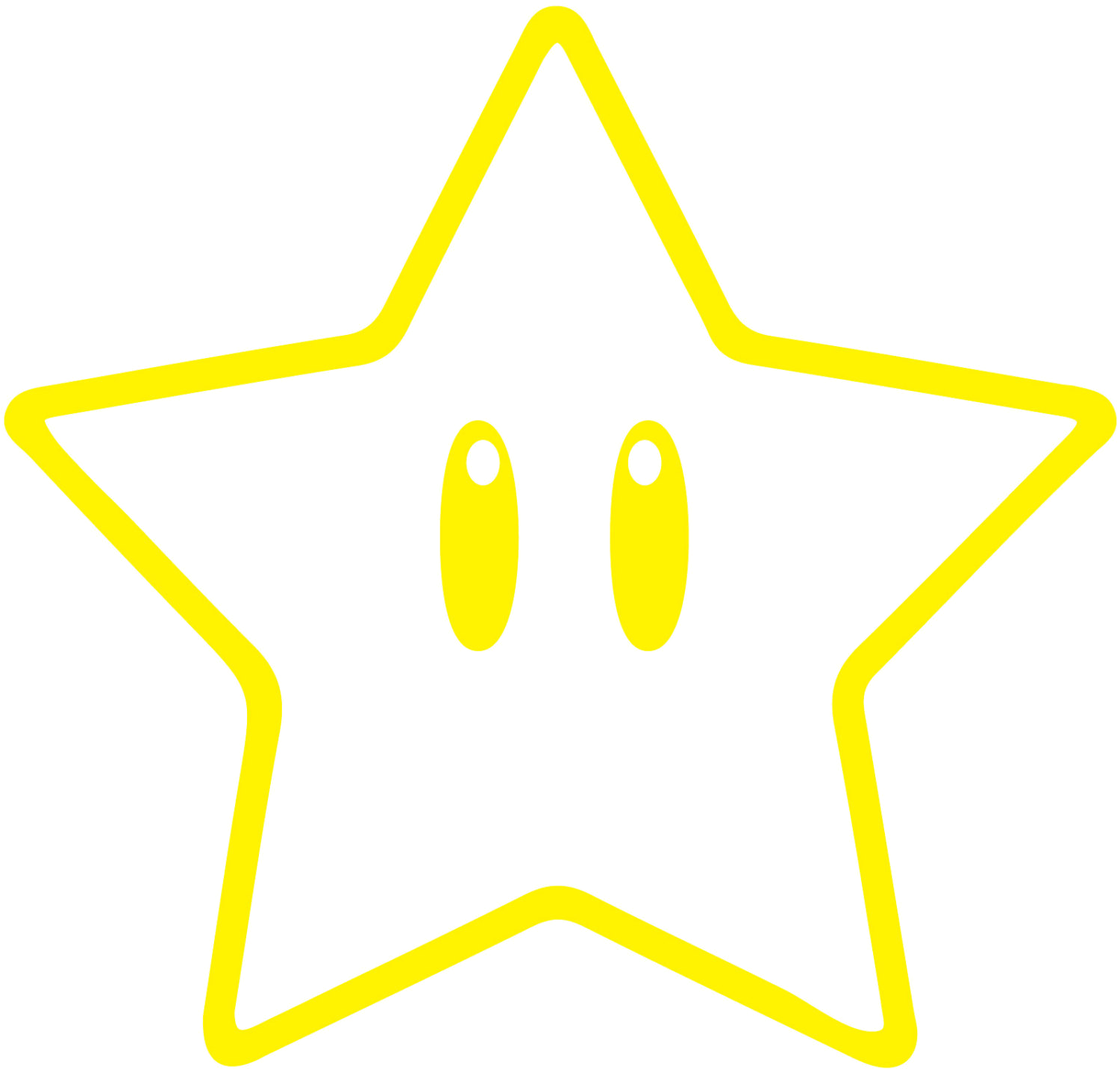 yellow star, cartoon star, gaming icon, power-up symbol, Mario Star PNG