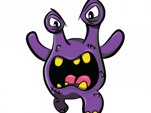 cartoon monster, purple creature, animated character, playful villain, Monster PNG