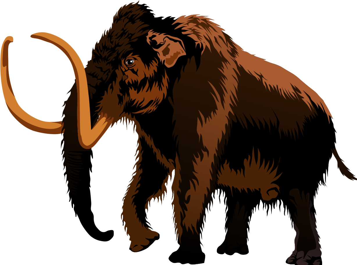 Mammoth Artwork, Illustration, Silhouette Free PNG