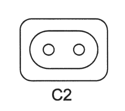 iec C2 plug drawing