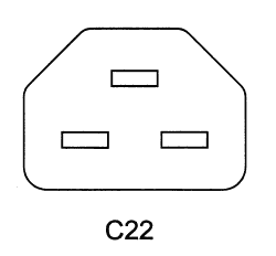 iec plug C22 drawing