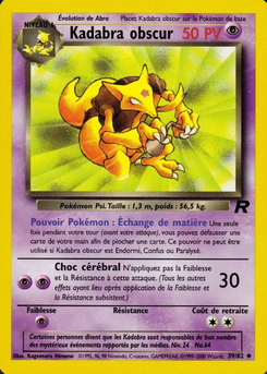 Kadabra obscur (Team Rocket 39)