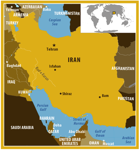 Map of Iran