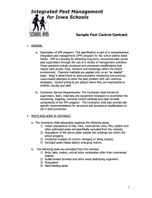 Pest control proposal sample pdf