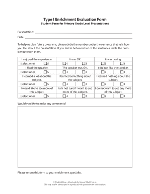 Barangay blotter sample - Type I Enrichment Evaluation Form- Primary Student The Schoolwide Enrichment Model 3rd ed