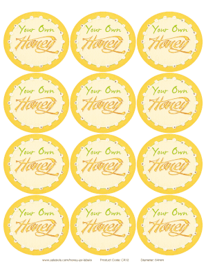 3m com labels templates - honey jar labels printable