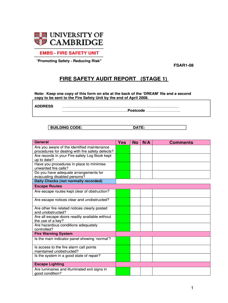 Audit Report Sample Format