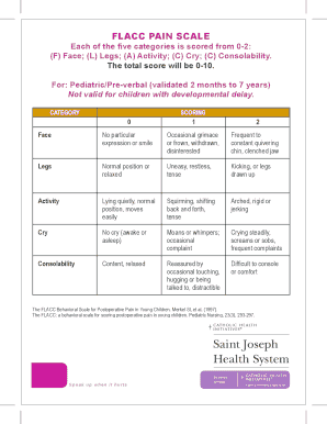 Flacc Pain Scale Pdf - Fill Online, Printable, Fillable, Blank | pdfFiller