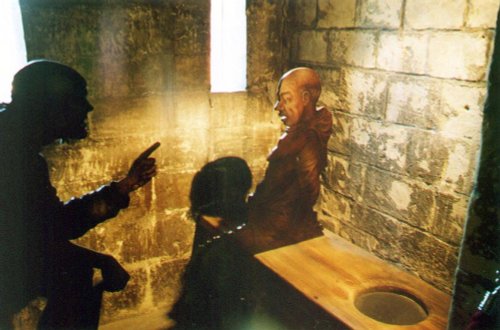 Old communal toilets in Norwich Castle