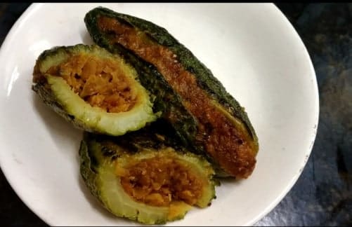 Stuffed Bitter Gourd (karela) - Plattershare - Recipes, food stories and food lovers