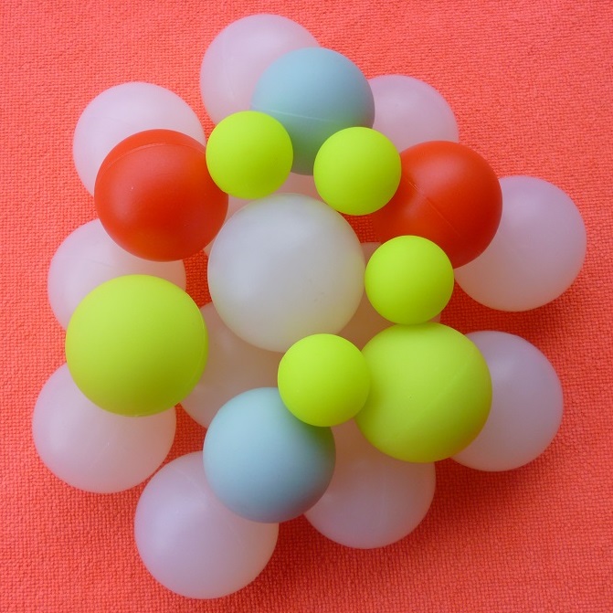 Solid silicone ball