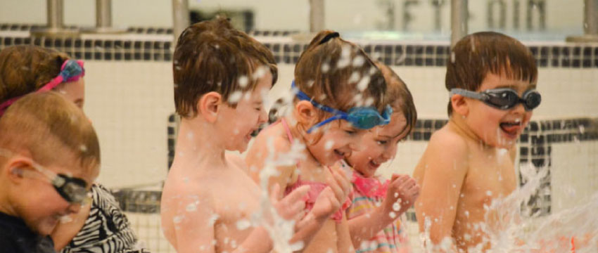 Children swimming