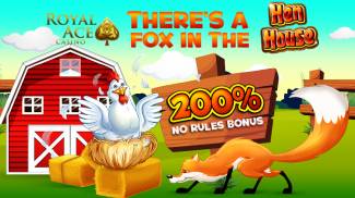 Royal Ace Online Casino - No Playthrough 200% Deposit Casino Bonus April 2016