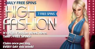 Planet 7 Online Casino - up to 14 Free Spins on High Fashion August 2016