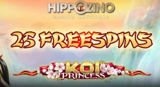 Hippozino Casino - Exclusive 25 Free Spins on Koi Princess + £€$800 Welcome Pack