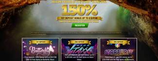 Hippozino Casino - Exclusive 150% Welcome Bonus + 15 Free Spins on Butterfly Staxx