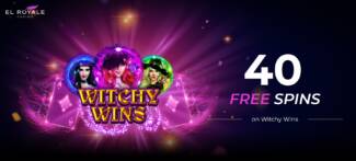 El Royale Casino - Exclusive 40 No Deposit FS Bonus Code on Witchy Wins