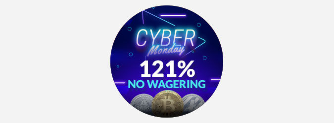 Casino Brango - 121% Cyber Monday No Wagering Deposit Bonus + Cash Out Instantly!