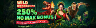 250% Wednesday No Max Deposit Bonus Code @ 11 SpinLogic Gaming Casinos (today only)