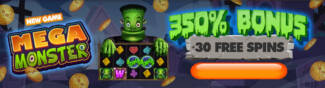 Velvet Spin Casino - 15 No Deposit FS on Mega Monster + 350% Deposit Bonus + 30 Free Spins