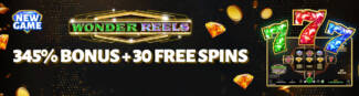 A Big Candy Casino - 15 No Deposit FS on Wonder Reels + 345% Deposit Bonus + 30 Free Spins