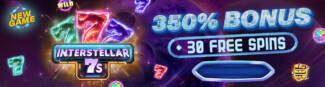 Velvet Spin Casino - 15 No Deposit FS on Interstellar 7s + 350% Deposit Bonus + 30 Free Spins