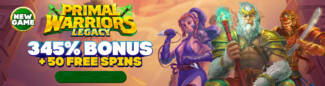 A Big Candy Casino - 15 No Deposit FS on Primal Warriors Legacy + 345% Deposit Bonus + 30 Free Spins